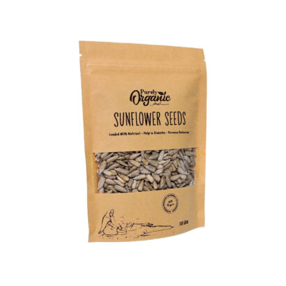 organic sunflower-seeds-superfood - sideview-purely-organic