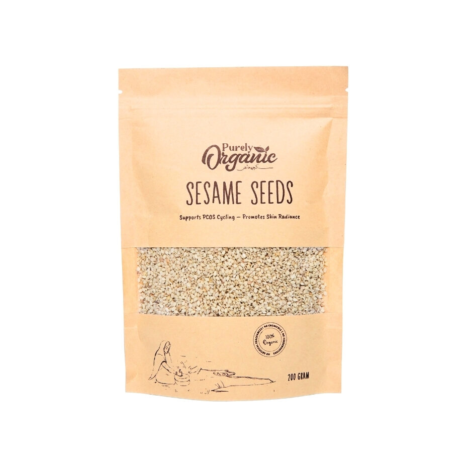 sesame seeds 200g pack purely organic