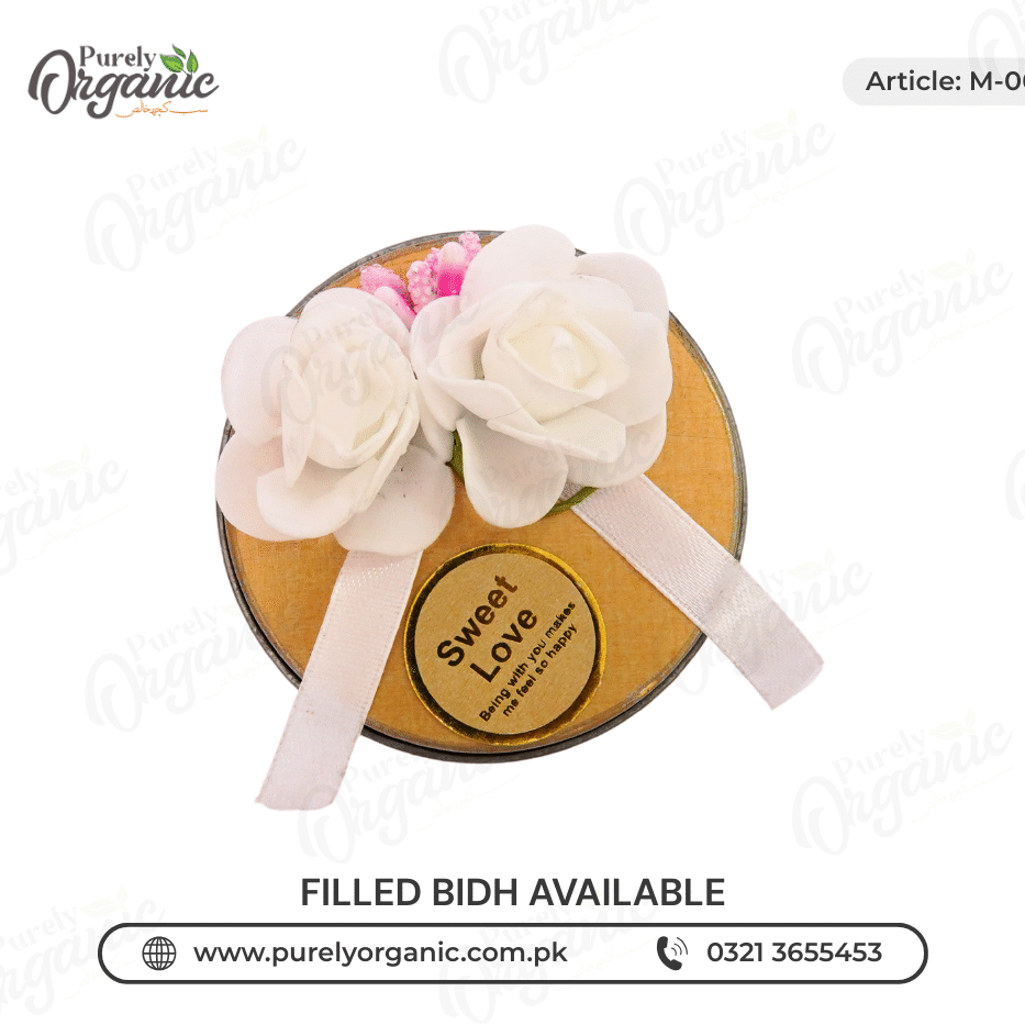 tin bid box for nikkah local - purely organic